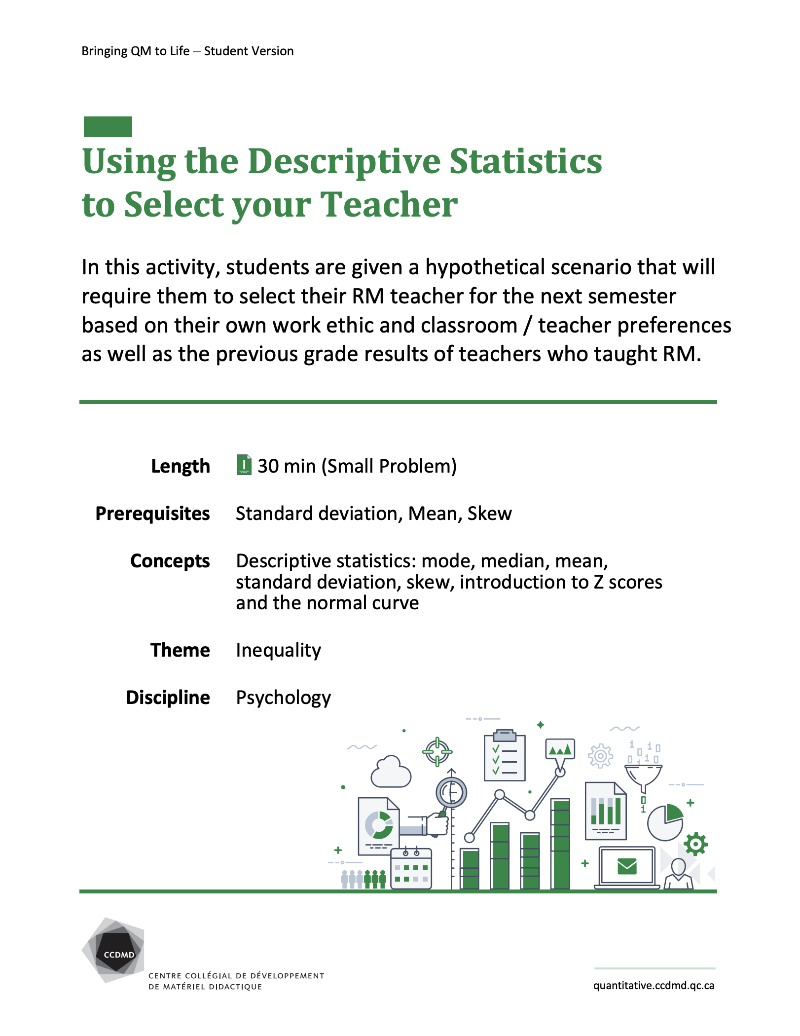 Using the Descriptive Statistics to Select your Teacher